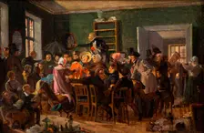 Scene from an auction, 1835. Creator: Wilhelm Marstrand