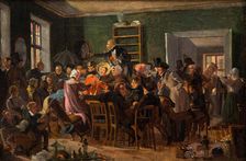 Scene from an auction, 1835. Creator: Wilhelm Marstrand
