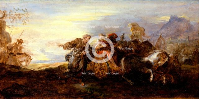 Scene from Ancient History, between c1680 and c1690. Creator: Joseph Parrocel.