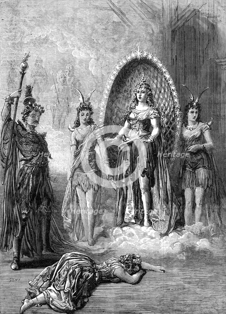 Scene from "Babil and Bijou," at Covent Garden Theatre, 1872. Creator: Unknown.