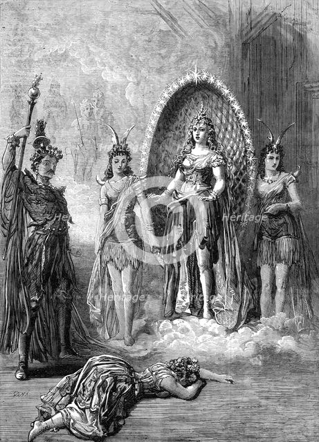 Scene from "Babil and Bijou," at Covent Garden Theatre, 1872. Creator: Unknown.