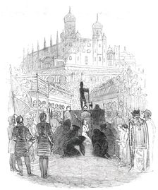 Scene from Balfe's opera "The Daughter of St. Mark", 1844. Creator: Unknown