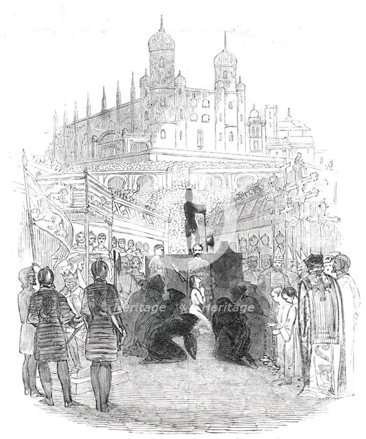 Scene from Balfe's opera "The Daughter of St. Mark", 1844. Creator: Unknown.