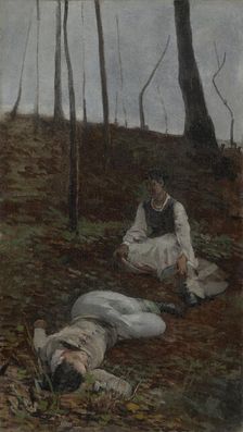 Scene from "Balladyna", between 1888-1892. Creator: Jacek Malczewski