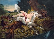 Scene from Byron's poem Mazeppa, c1820. Artist: Anon