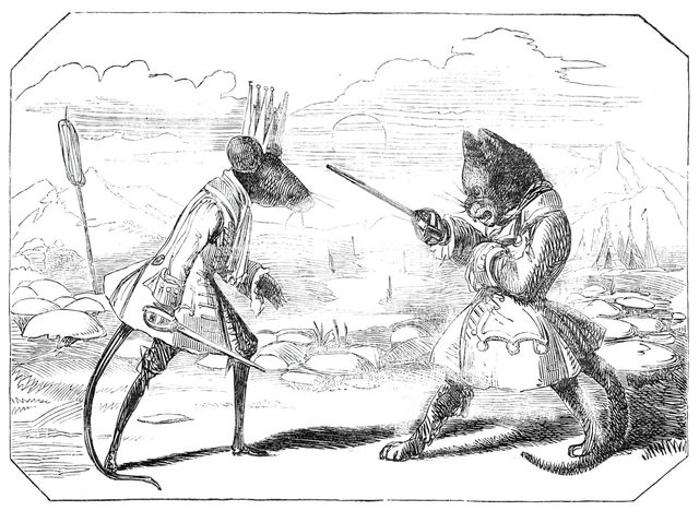 Scene from "Cat's Castle", at the Adelphi Theatre, 1844. Creator: Unknown.