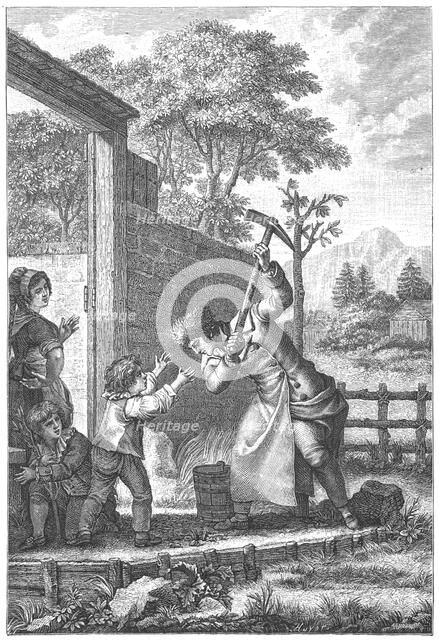 Scene from Confessions by Jean-Jacques Rousseau, 1782-1789. Artist: Anon