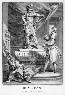 Scene from Don Juan, ou le Festin de Pierre, 1665, (18th century). Artist: Laurent Cars