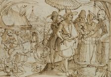Scene from Dutch colony. Creator: Claes Jansz Visscher