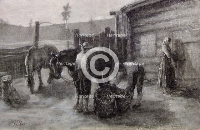 Scene from Edvard Storm's "Dolevisor", Before 1898. Creator: Kristen Holbø.