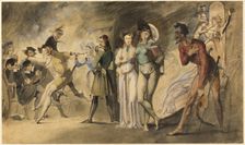 Scene from Faust: Auerbach's Cellar, n.d. Creator: Unknown