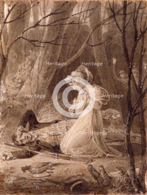 Scene from George Crabbe's Tales of the hall, 19th century.                    Artist: Henry Corbould 
