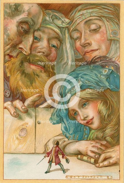 Scene from Gulliver's Travels by Jonathan Swift, 1911. Artist: AE Jackson
