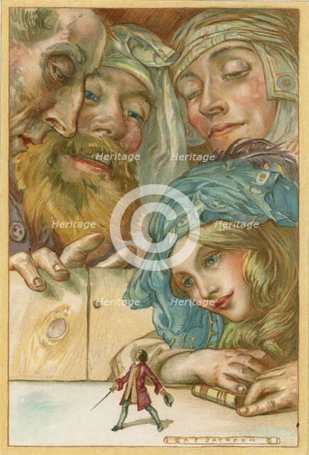 Scene from Gulliver's Travels by Jonathan Swift, 1911. Artist: AE Jackson