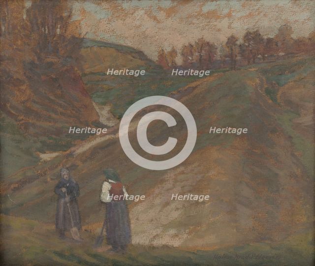 Scene from Halic, c1916. Creator: Elemír Halász-Hradil.