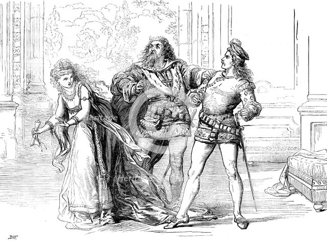 Scene from "Hinko," at the Queen's Theatre, 1871. Creator: Unknown.