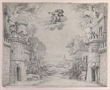 Scene from Il Triompho della Pieta, 1640-69. Creator: Giovanni Battista Galestruzzi