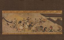 Scene from "Imperial Visit to Rokuhara" from The Tale of the Heiji Rebellion..., 18th century. Creator: Unknown