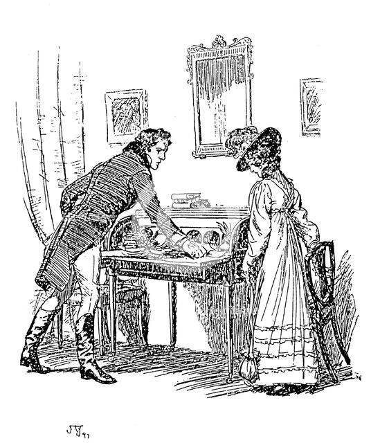 Scene from Jane Austen's Persuasion, 1897. Artist: Hugh Thomson