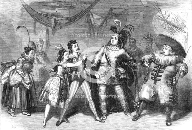 Scene from "La Belle Sauvage," at the St. James's Theatre, 1870. Creator: Unknown.