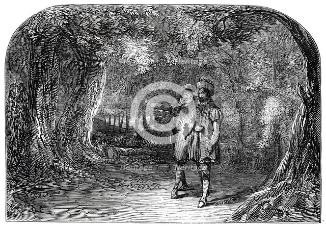 Scene from "La Partie de Chasse de Henri Quatre", at the St. James's Theatre, 1845. Creator: Unknown.