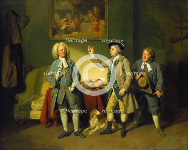 Scene from "Love in a Village", 1767. Creator: Johan Zoffany.