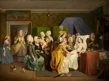 Scene from Ludvig Holberg's "Maternity Room", c1830-1870. Creator: Wilhelm Marstrand