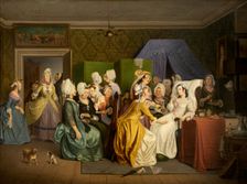 Scene from Ludvig Holberg's "Maternity Room", c1830-1870. Creator: Wilhelm Marstrand