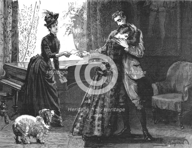 Scene from "Madame Leroux"; By Francis Eleanor Trollope, 1890. Creator: Percy Macquoid.
