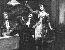 Scene from "Madame Leroux"; By Francis Eleanor Trollope, 1890. Creator: Percy Macquoid