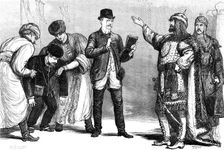 Scene from "Michael Strogoff," at the Adelphi, 1881. Creator: William James Palmer