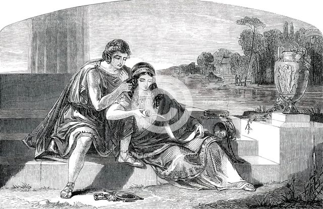 "Scene from Moore's 'Epicurean'"..., 1850. Creator: Unknown.
