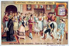 Scene from Mozart's opera The Marriage of Figaro, 1786 (1905). Artist: Anon
