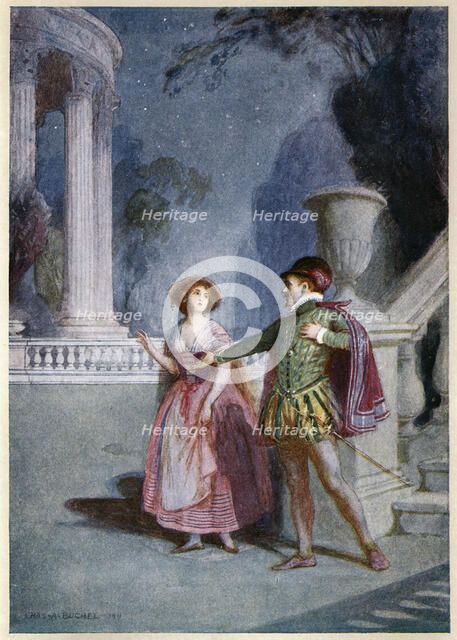 Scene from Mozart's opera Don Giovanni 1787 (c1914).  Artist: Charles A Buchel