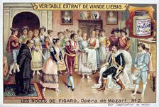 Scene from Mozart's opera The Marriage of Figaro, 1786 (1905). Artist: Anon