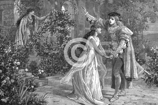 'Scene from Mr Mackenzie's new opera "The Troubadour" Act 3', 1886.  Creator: Charles Joseph Staniland.