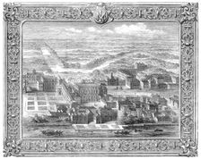 Scene from Mr. Mark Lemon's "About London": Whitehall as it appeared before the fire of 1691, (1862) Creator: Unknown