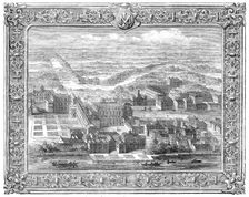 Scene from Mr. Mark Lemon's "About London": Whitehall as it appeared before the fire of 1691, (1862) Creator: Unknown