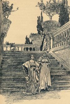 Scene from Much Ado about Nothing c1890. Artist: Edwin Austin Abbey