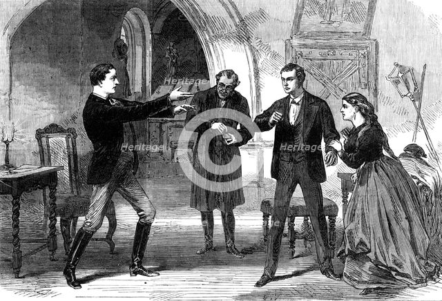 Scene from "No Thoroughfare", at the Adelphi Theatre, 1868. Creator: Unknown.