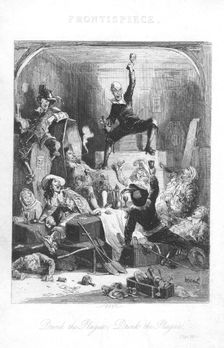 Scene from Old St Paul's by William Harrison Ainsworth, 1855. Artist: Hablot Knight Browne