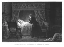 Scene from Old St Paul's by William Harrison Ainsworth, 1855. Artist: John Franklin