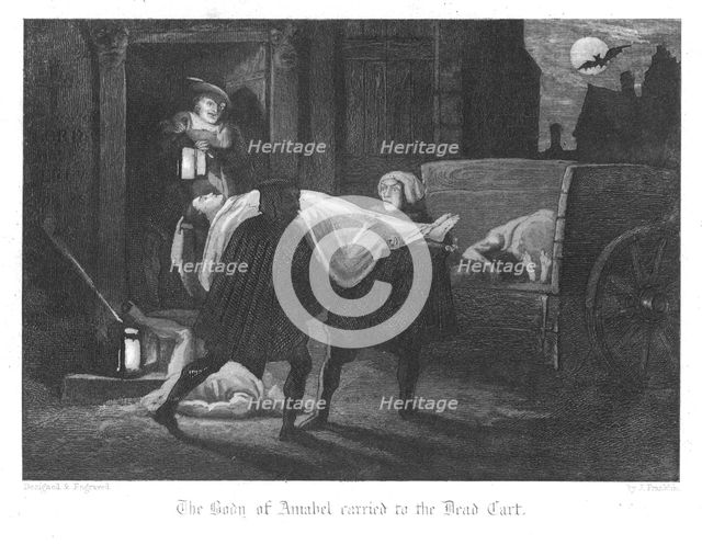 Scene from Old St Paul's by William Harrison Ainsworth, 1855. Artist: John Franklin