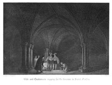 Scene from Old St Paul's by William Harrison Ainsworth, 1855. Artist: John Franklin