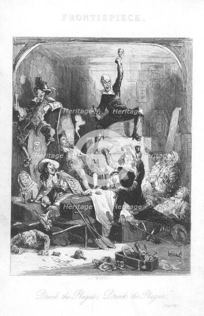 Scene from Old St Paul's by William Harrison Ainsworth, 1855. Artist: Hablot Knight Browne