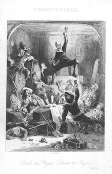 Scene from Old St Paul's by William Harrison Ainsworth, 1855. Artist: Hablot Knight Browne