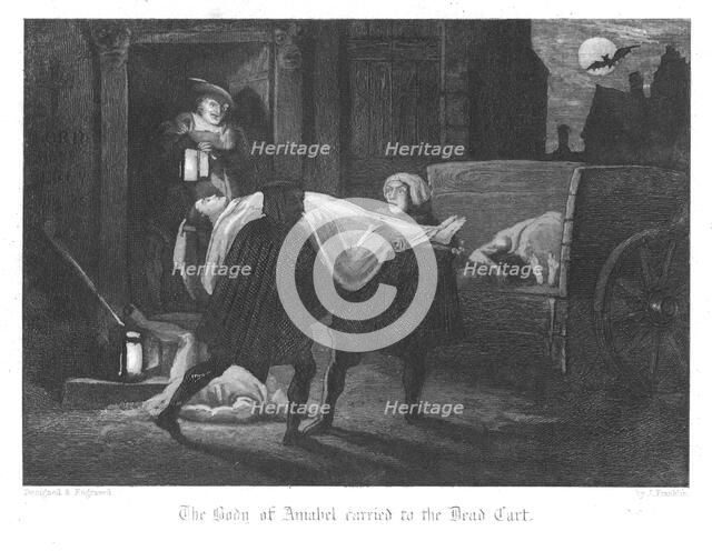 Scene from Old St Paul's by William Harrison Ainsworth, 1855. Artist: John Franklin