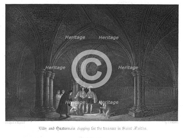 Scene from Old St Paul's by William Harrison Ainsworth, 1855. Artist: John Franklin