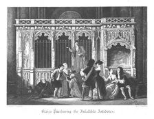 Scene from Old St Paul's by William Harrison Ainsworth, 1855. Artist: John Franklin