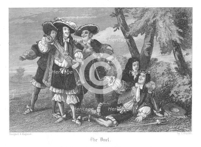 Scene from Old St Paul's by William Harrison Ainsworth, 1855. Artist: John Franklin